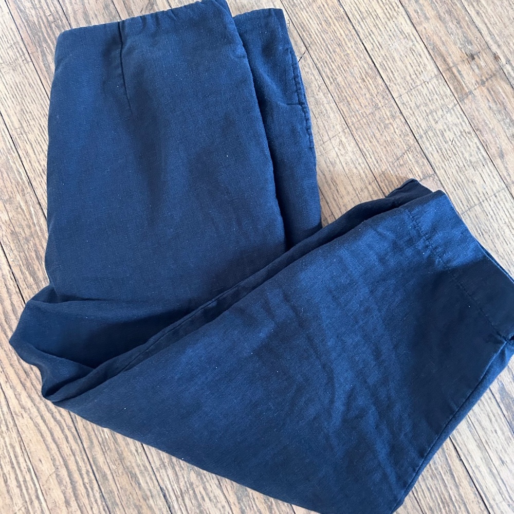 J. JILL LOVE LINEN size MEDIUM DARK NAVY pants